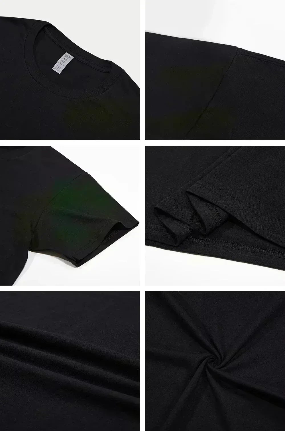 Sommer Herren T-Shirt Kurzarm Reines Baumwoll-T-Shirt Sommer Slim Fit Halbarm Rundhals Atmungsaktiv Trendig – Detail 5