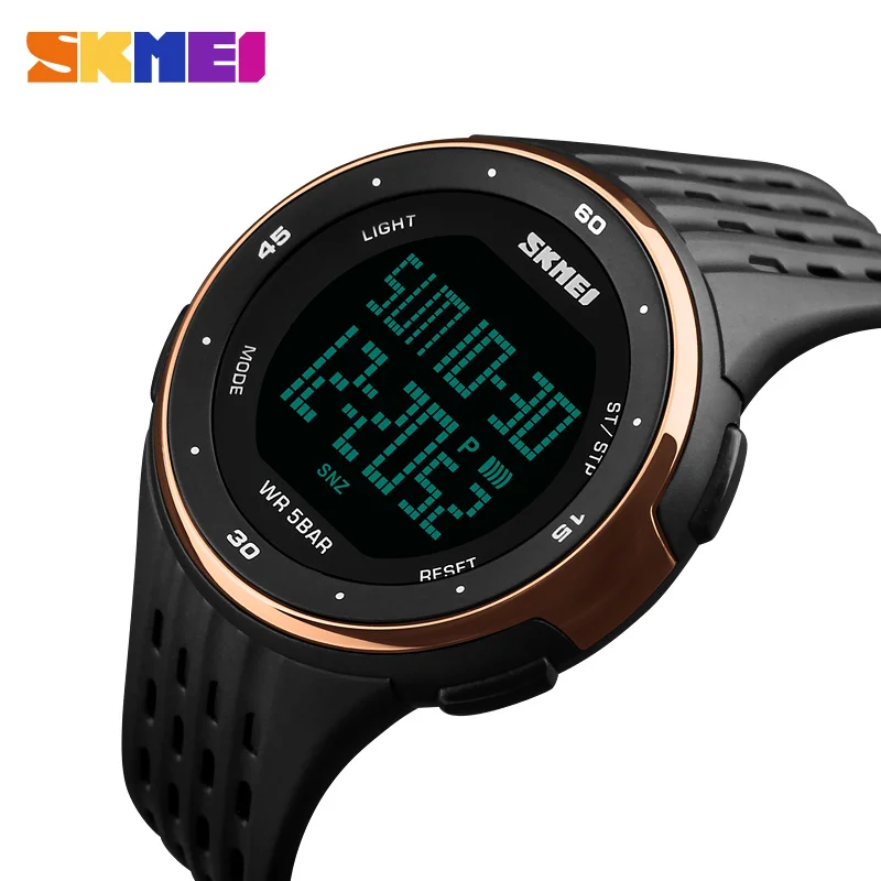 SKMEI Waterproof LED Sport Military Simple Watches Mens Ladies Outdoor Sport Watches Men Women Digital Clock Relogio Masculino