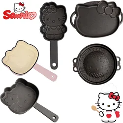 Sanrio Hello Kitty Rying Pan Non-Stick Cooking Pot Anime Breakfast Egg Pan Pancake Kitchen Tools Cooking Pot for Outdoor Camping