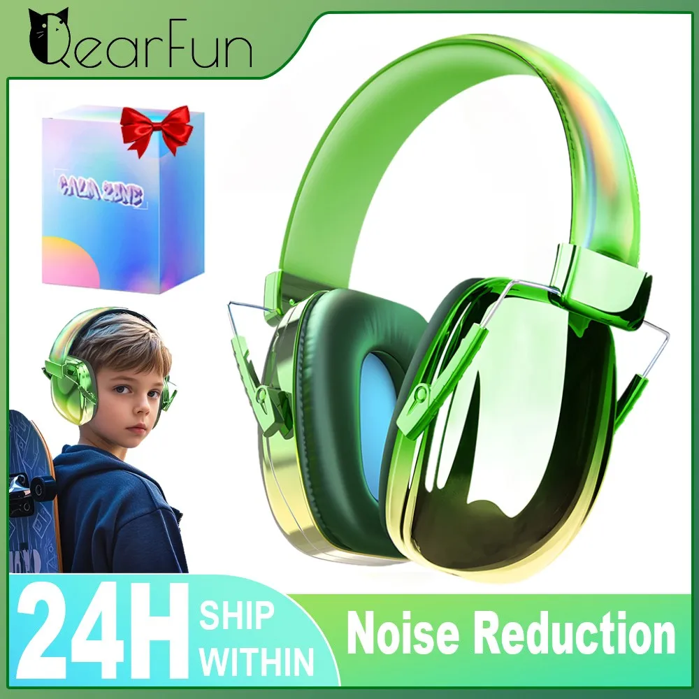 QearFun Kids Noise Reduction Earmuffs for School Safety Ear Protection Ear Muffs Headphones Children Protective Kids Gifts