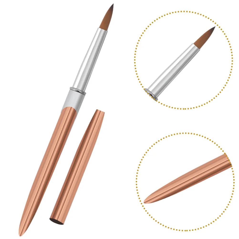 

Nail Art Brush Portable Durable Fine Tip Liner Brush for Nails Gel Striping Nail Drawing Pens Manicure Striping