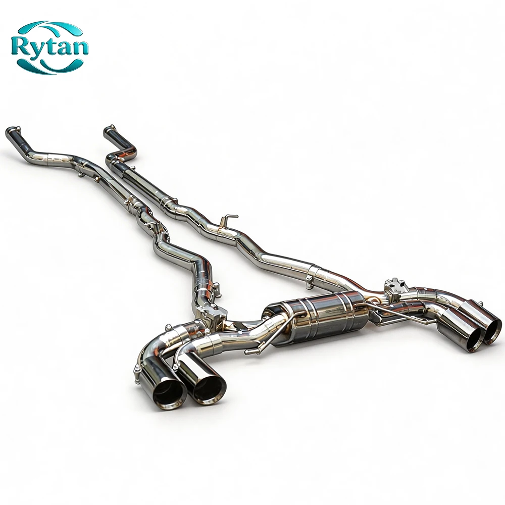 Rytan Exhaust Pipe Exhaust Valved Stainless Steel Valvetronic Exhaust System Catback for 2019+ M8 F91/F92/F93