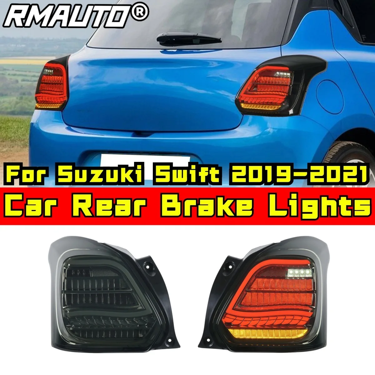 LED Rear Brake Light Reverse Light Rear Tail Lamp For Suzuki Swift 2019-2021 Body Kit Car Accessories