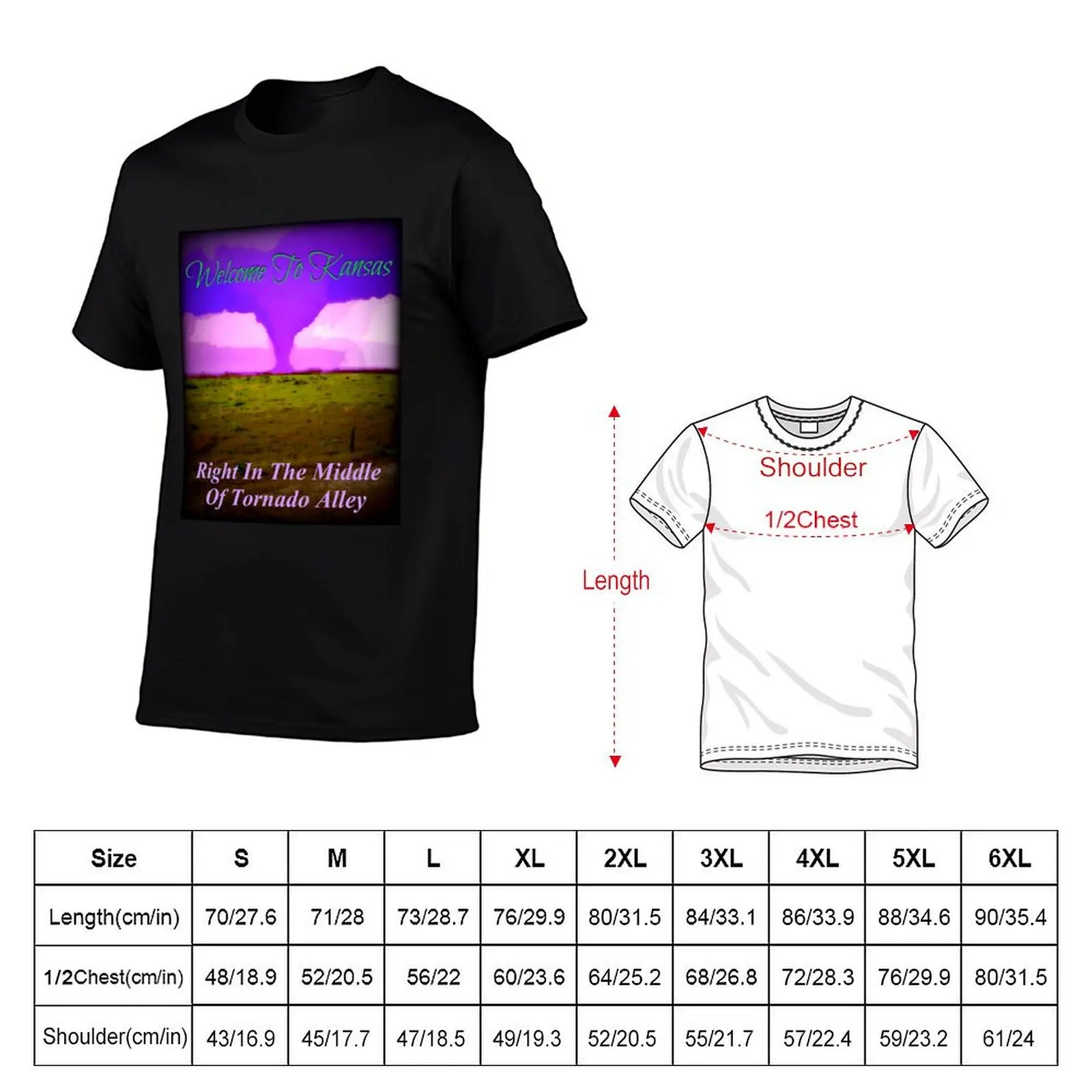 Welcome To Kansas {Tornado Alley} T-Shirt blanks cotton man t-shirts compression shirt men