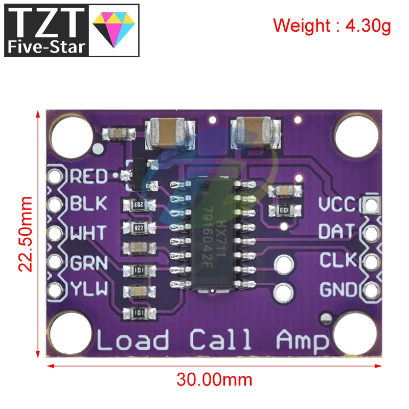 HX711 Weighing Sensor 24-bit A/D Conversion Adapter Load Cell Amplifier Board Weight Sensors For Arduino