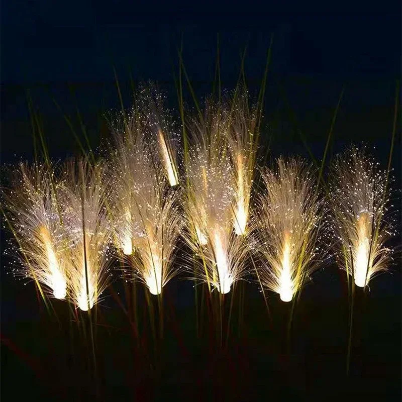 

Outdoor Waterproof Solar Reed Lawn Lights, LED Decorative Pathway Lighting for Yard Garden Christmas Decoration
