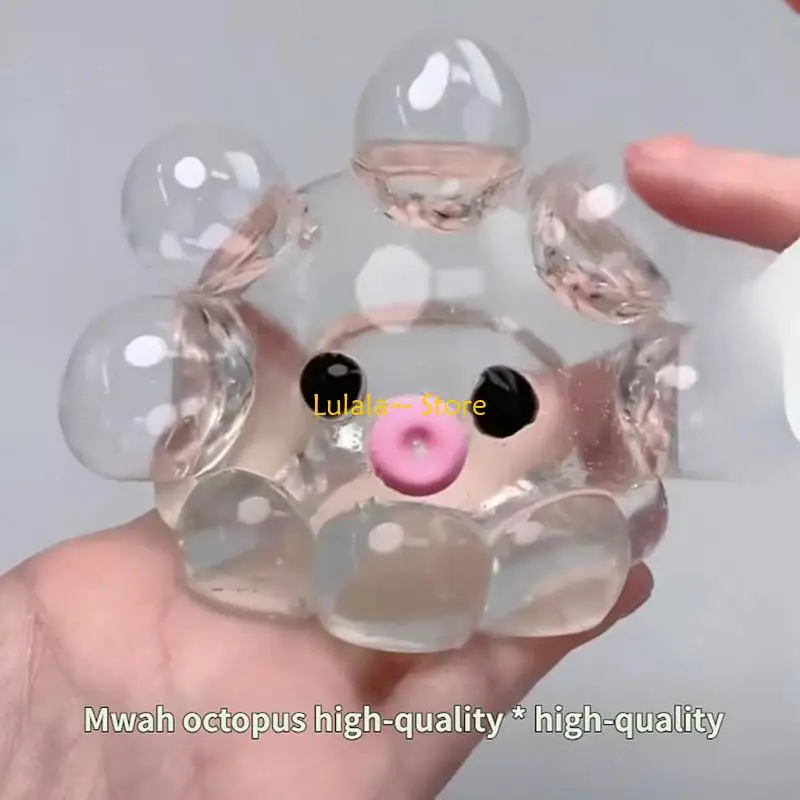 Y4QA Ball Shaped Squeeze Toy Crystal Ball Durable TPR For Anxiety Relief School Home Use