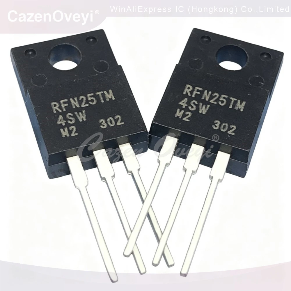 5PCS RFN25TM4SW SSS5N90A 5A 900V TF4185 AOTF4185 40V 34A RFUH10TF 600V 10A J410 2SJ410 200V 6A J13007-2 FJPF13007-2