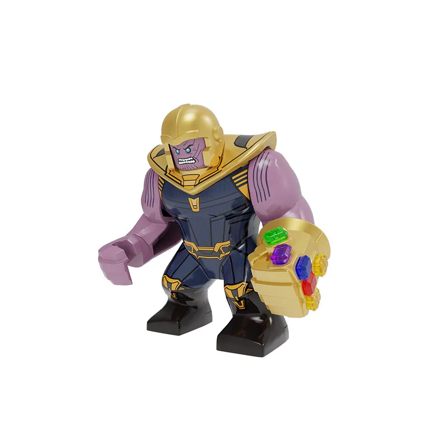 Marvel Mini Building Blocks Adult Anime Figure Superhero Thanos Iron Man Puzzle Assembly Building Blocks Toy Children's Gift