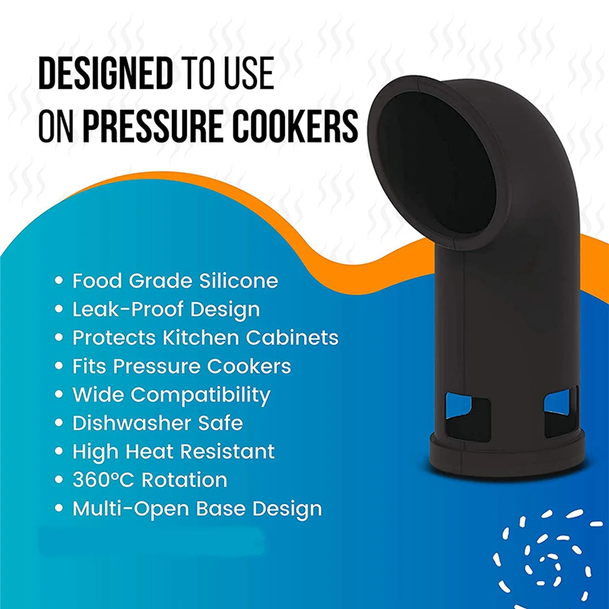 A98U Lid Stand,Silicone Lid Holder,1 x Steam Release Diverter,for Ninja Foodi Pressure Cooker/Air Fryer 8 Qt