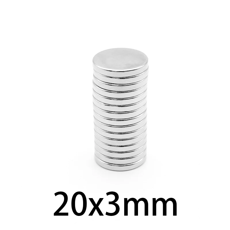 

20x3mm Round Powerful Magnets 20mmx3mm For Home Refrigerators, Offices DIY 20*3mm