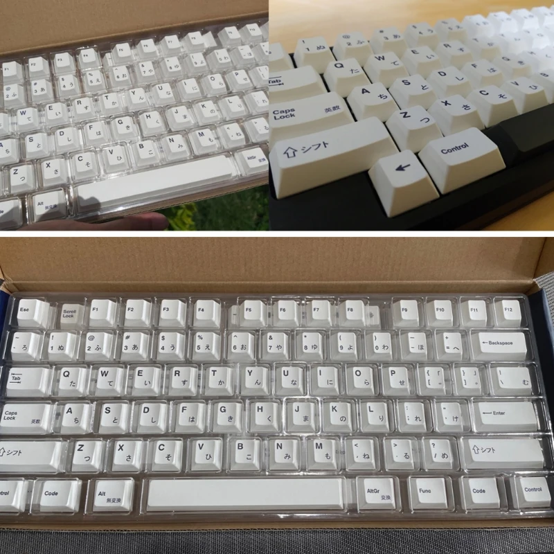 PBT 135 teclas Cherry Mecânico teclado substituição teclado tema branco