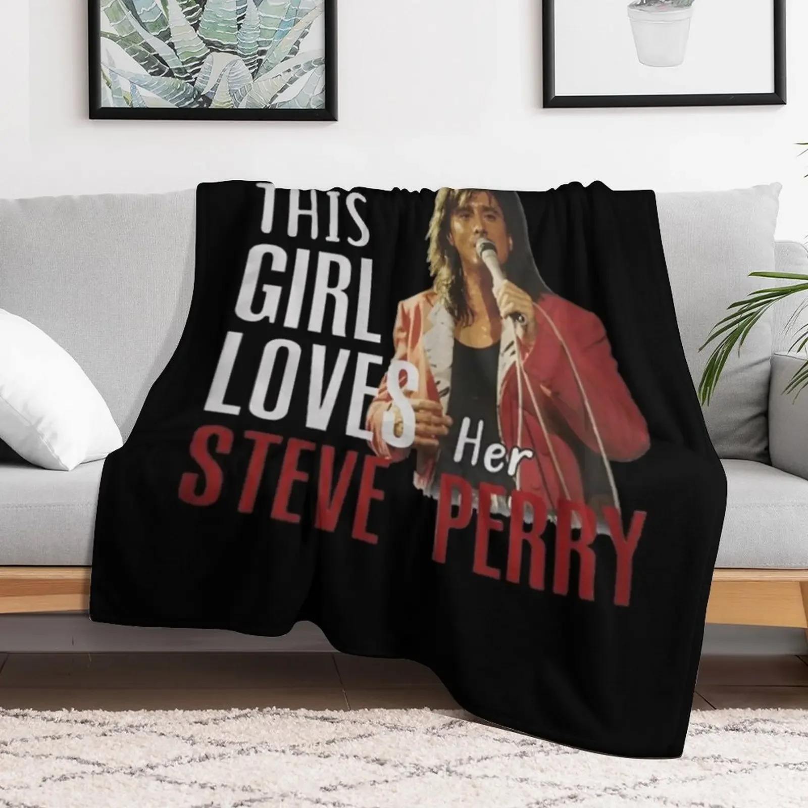 This Girl Loves Her Throw Blanket Travel Size Cozy Blanket for Plane Train