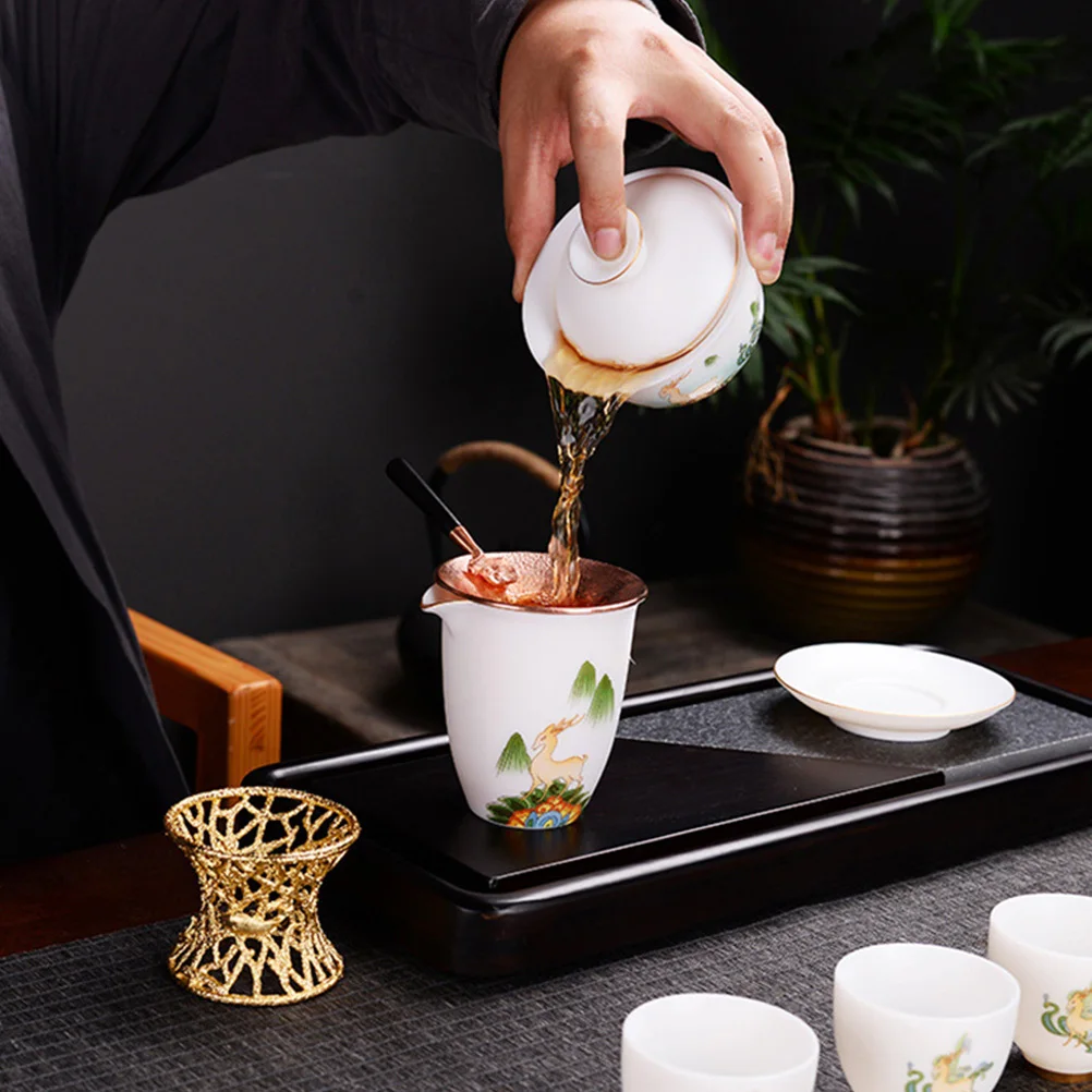 

1pc Copper Strainer Gold Fish Pattern Infuser For Loose Leaf Exquisite Sifter Strainer For Tea Tea Accessories Kitchen