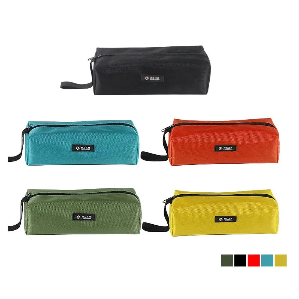 Imagem -06 - Oxford Canvas Tool Bolsa Bolsa de Mão de Armazenamento Impermeável Parafusos Pregos Broca Metal Parts Organizer Zipper Pouch Case 1680d