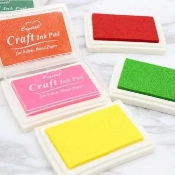 1pcs/pack Large Solid Color Inkpad: Creative Handbook Decoration Diy Basic Finger Stamp Accessories  Indonesian utility