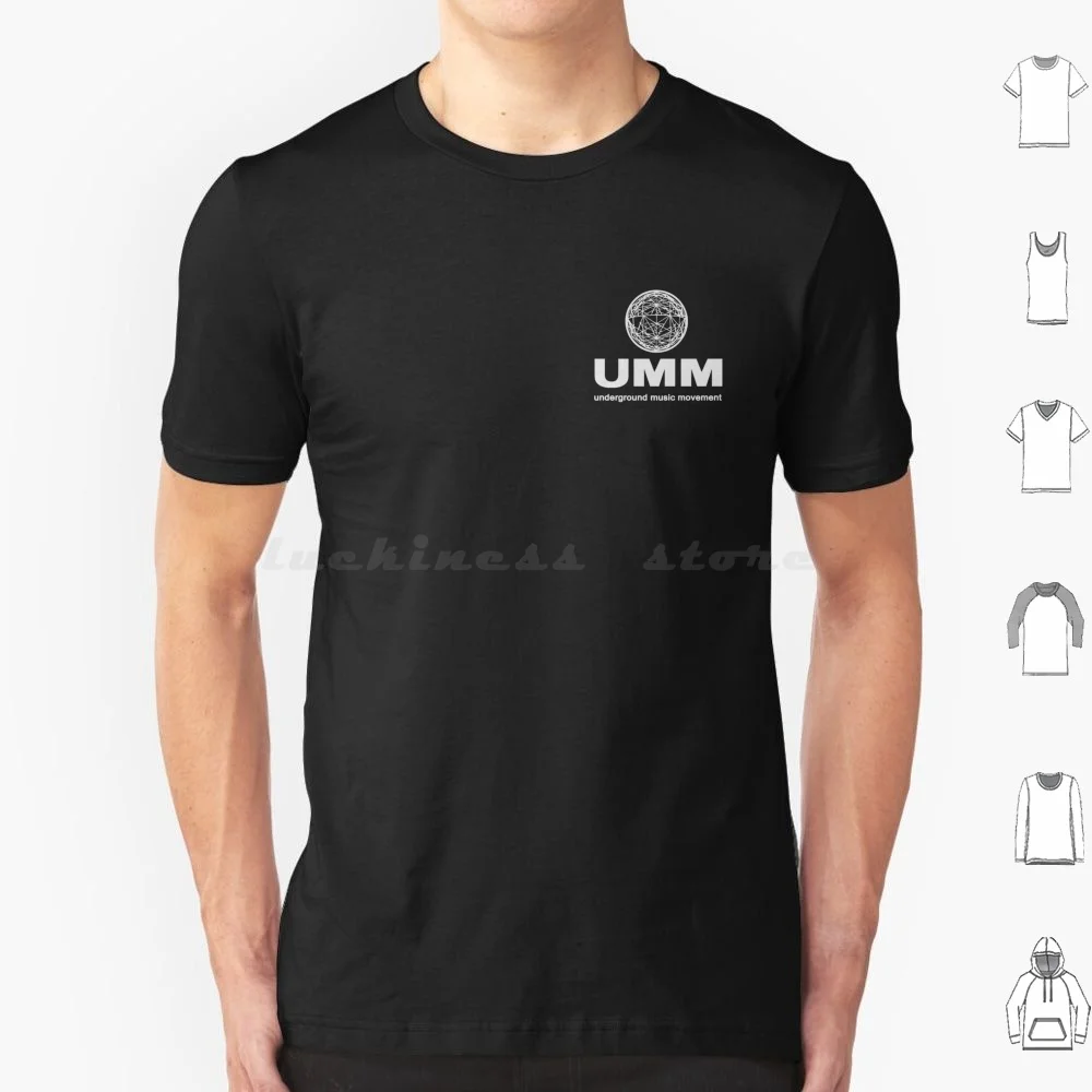 Umm-Underground Music Movement T Shirt Big Size 100% Cotton Umm Techno Rave Trance Vinyl 90S Dj Party Deejay Dance Disc Jockey