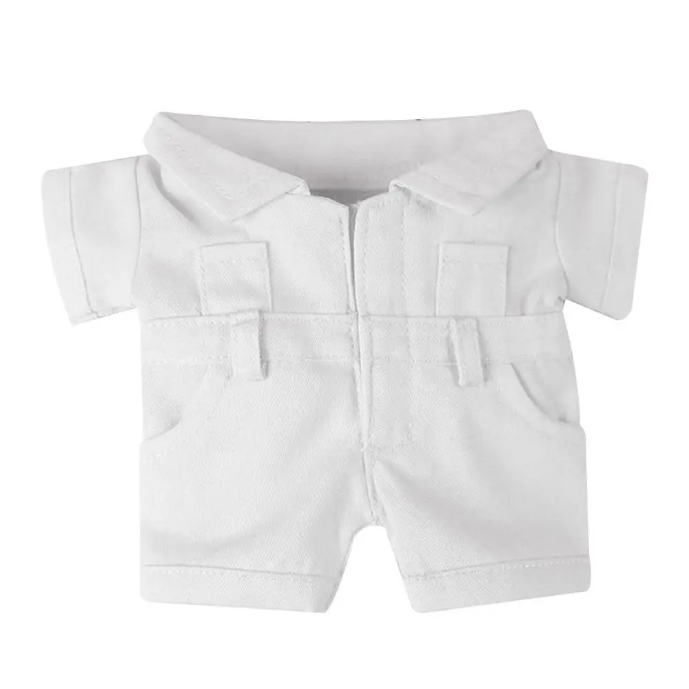 1 conjunto de 7 estilos de macacão de carga terno 1/12 roupas de bonecas moda calças de algodão ternos 20cm calças de boneca 20cm roupas de boneca