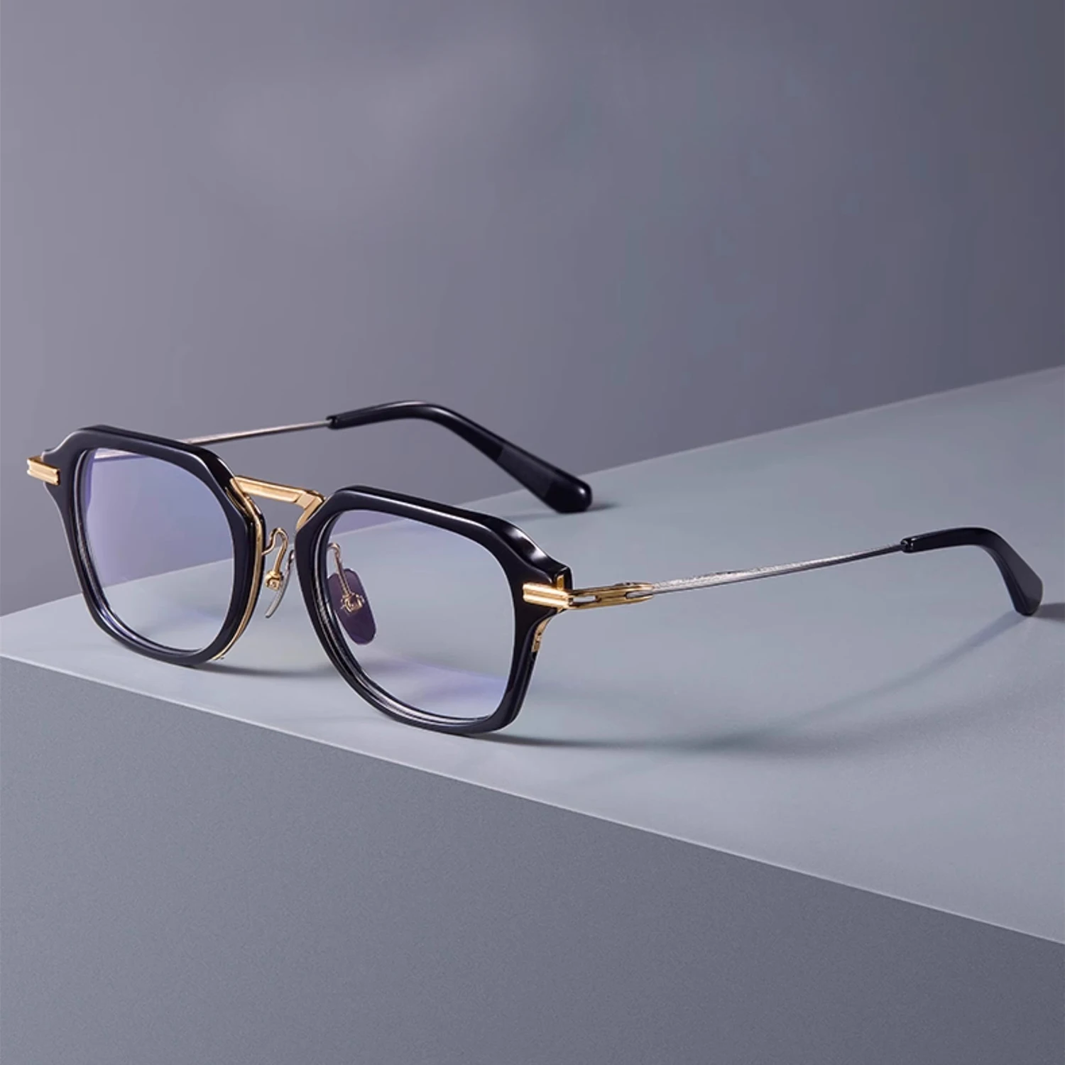 

Большая квадратная оправа для очков ручной работы для мужчин и женщин, модные очки высокого качества из ацетата титана, японские винтажные очки