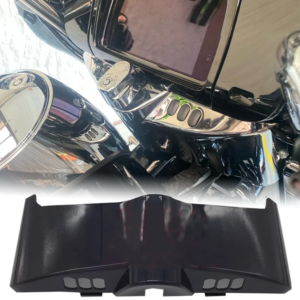 

For Harley Touring Electra Street Glide Dash Panel Motorcycle Gauge Switch Console Batwing Accent Inner Fairing Cover 2014-2023