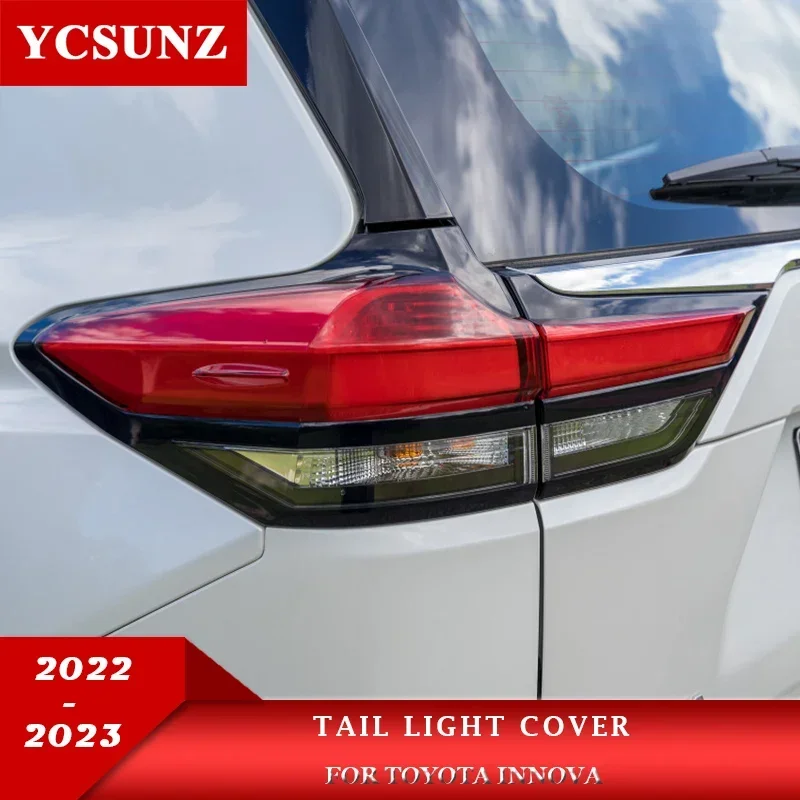 ABS Tail Lamp Light Cover For Toyota Innova Zenix 2022 2023 2024 Car Exterior Accessories Ycsunz