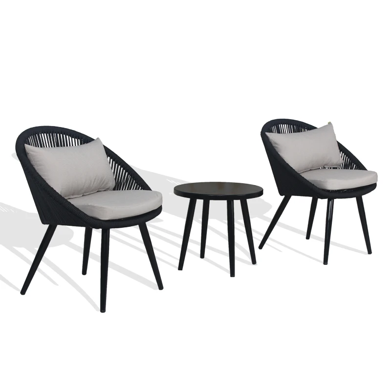 

3PCS Balcony Garden Chair And Table Coffee Set Outdoor Furniture