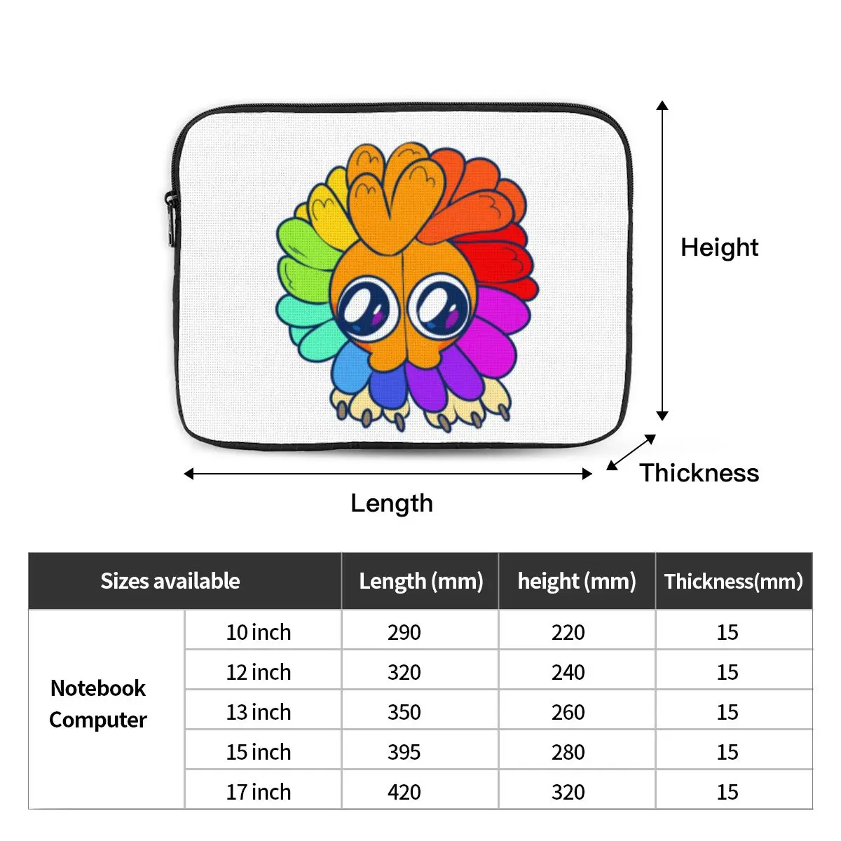 Funny Yarnaby Plush Critters Notebook Laptop Bag Case Pouch For Macbook Air Pro Tablet Shockproof Case Bag