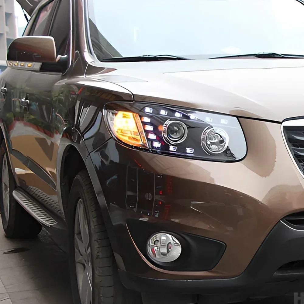 Upgraded Car Front Lamp For Hyundai Santafe ix45 2006-2013 LED Auto Headlights Assembly High Quality Projector Lens Accessories