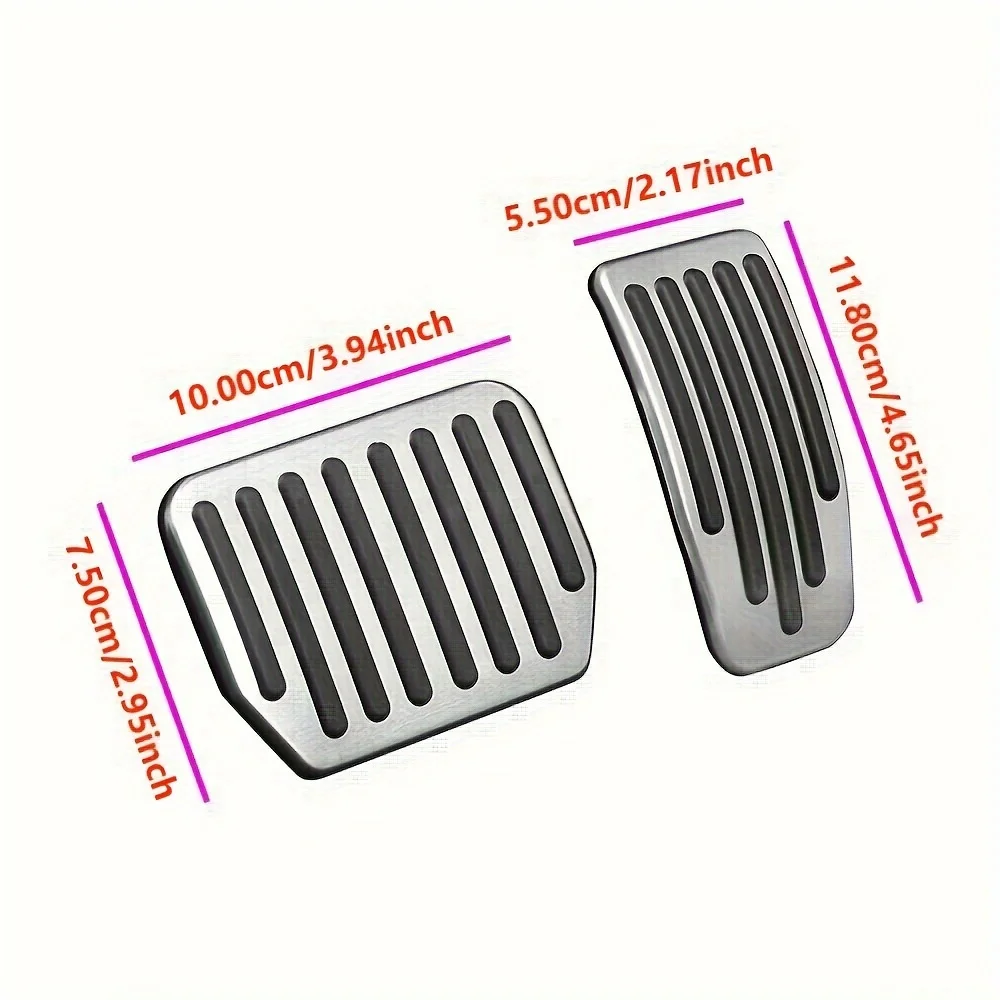 For Tesla Model 3 Y Highland 2024 Accelerator Brake Pedal Aluminum Alloy Pedal Pads Covers For Tesla Car Interior Accessories