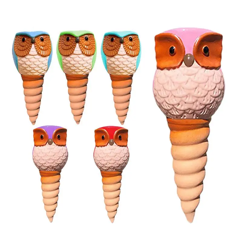 

Watering Stakes Owl Spikes Set Of 6 Automatic Plant Waterer For Indoor And Outdoor Flowers While On Vacation Self-Watering