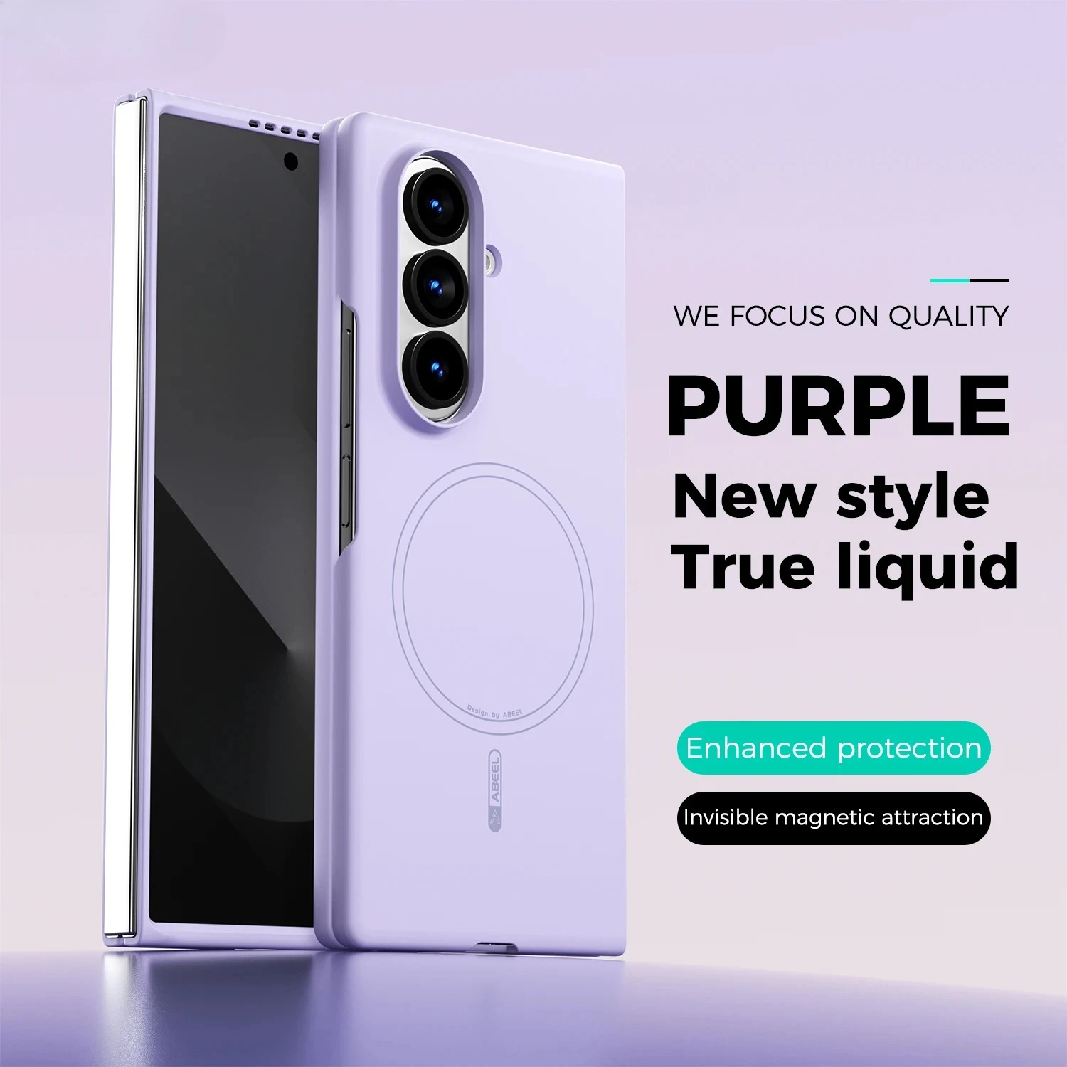 Liquid Silicone Phone Case for Samsung Galaxy Z Fold 7 6 5 for Magsafe Magnetic Wireless Charging Shockproof Protection Cover