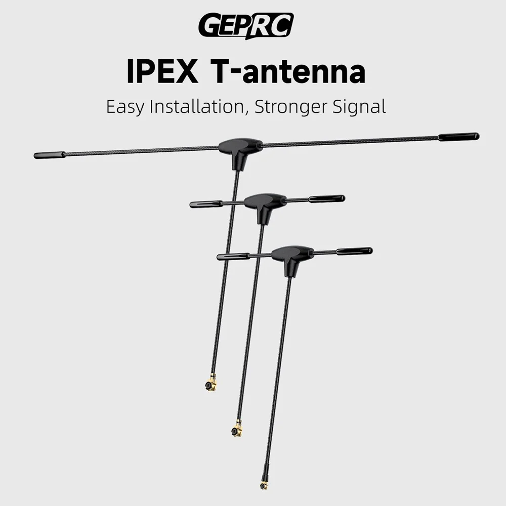 

GEPRC IPEX T Antenna 2.4GHz 915MHz Stronger Signal UFL Connector for ELRS ExpressLRS Nano Receiver RC FPV Racing Drone Freestyle