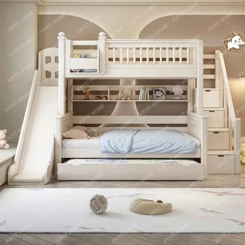 Comforter Wooden Kids Beds Boundary King Size Modern Style Bunk Children Beds Princess Bedroom Litera Infantil Kids Furniture