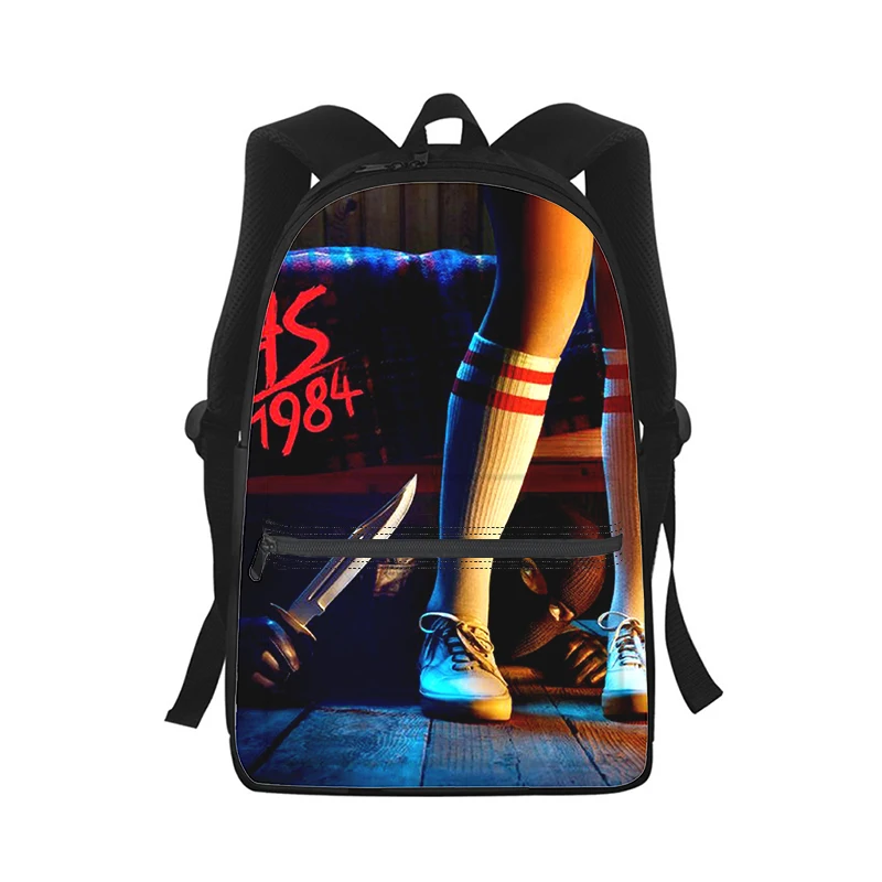 American Horror Story-mochila con estampado 3D para hombre y mujer, bolso escolar para estudiantes, para ordenador portátil y de viaje, 1984