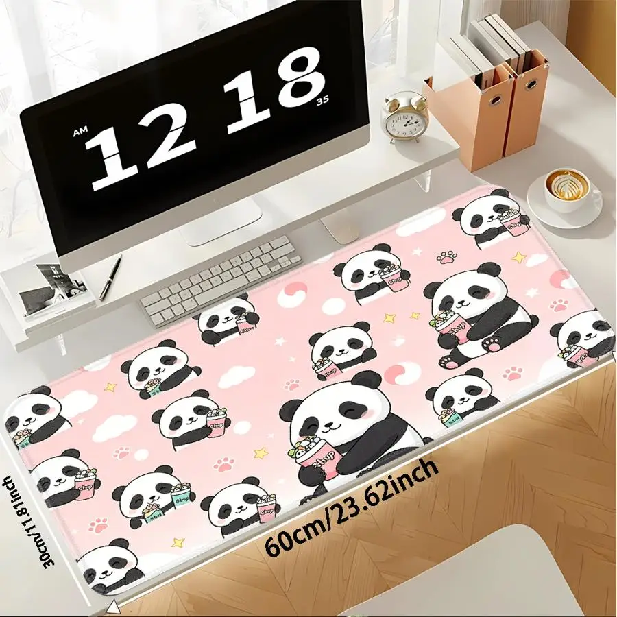 rubber Mouse Pad Keyboard Mouse Pad Game Console Pad Desk accessories office Pad Computer Laptop Pad Cartoon Cute Panda