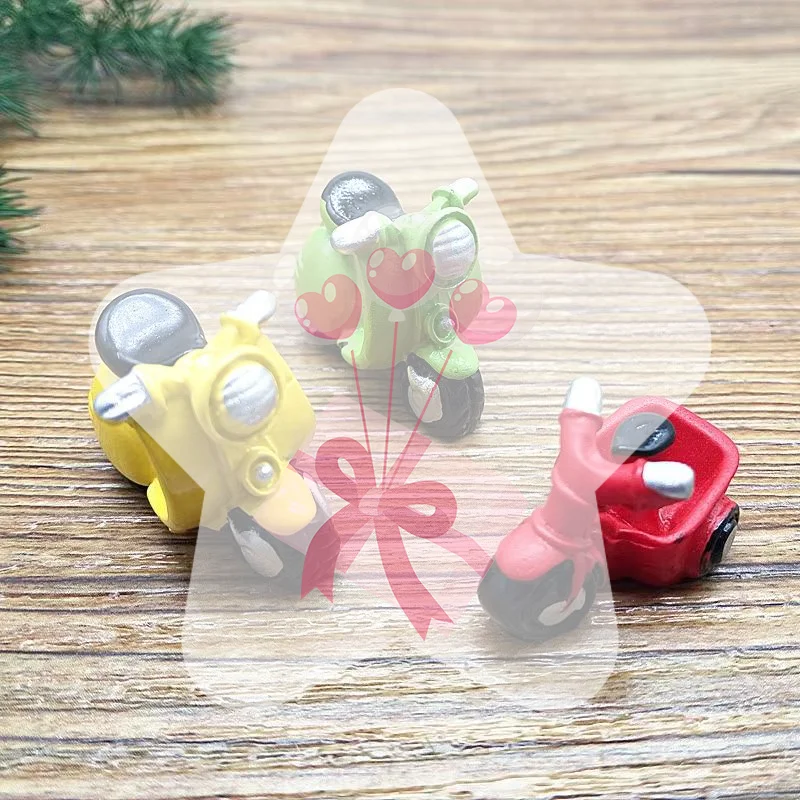 Miniature Motorcycle Toy Miniatura Garden DIY Decoration Mini Resin Craft Ornaments