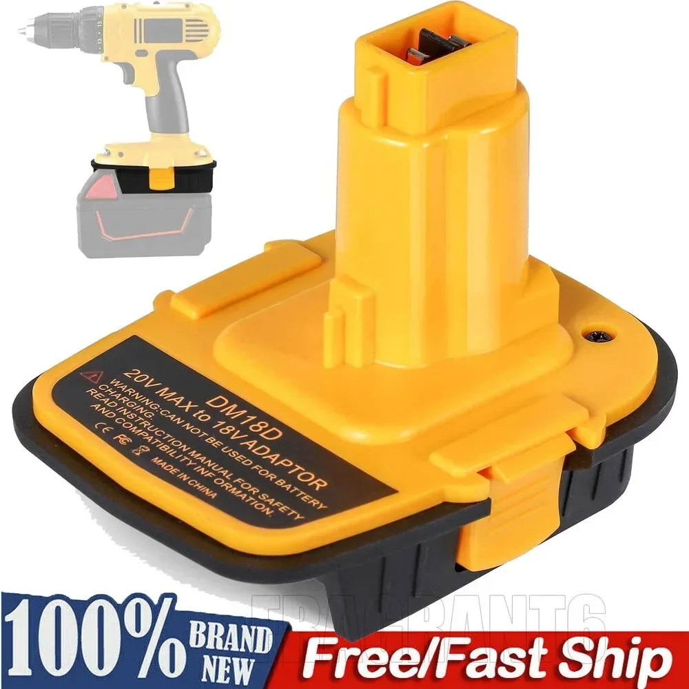 

Battery Adapter with USB Convert for DeWalt 20V for Milwaukee 18V Lithium Battery to For DeWalt NiCad & NiMh Battery Power Tools