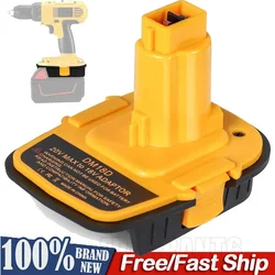 Adaptador de batería con conversión USB para DeWalt 20V para Milwaukee 18V, batería de litio para DeWalt NiCad y NiMh, herramientas eléctricas
