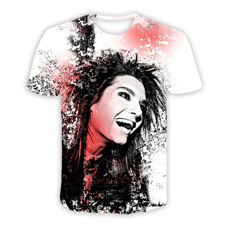 Tokio Hotel Rock Band 3D Print T-Shirts Streetwear Casual Men Women Fashion Short Sleeve T Shirt O-Neck Kids Tees Tops Clothing