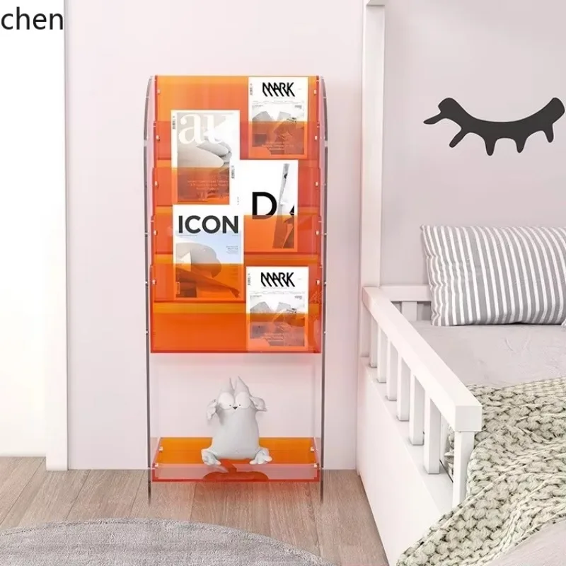 YFY  Book and Newspaper Rack Magazine Display Rack Multi-layer Picture Floor-standing Bookshelf