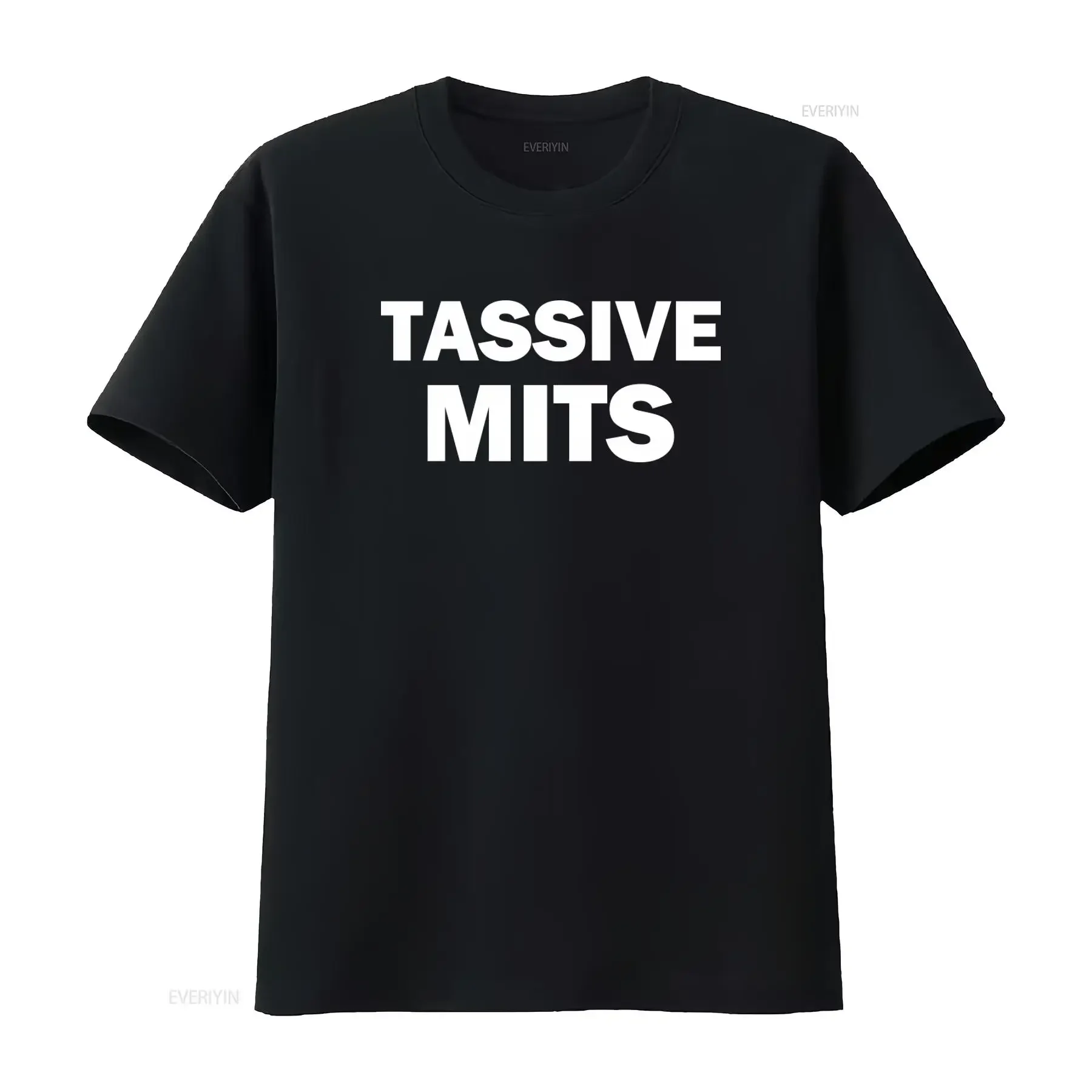 Tassive Mits T Shirt Humor Funny Meme Offensive Satire Trendy  vintage Washed Stylish Versatile Stretched graphic