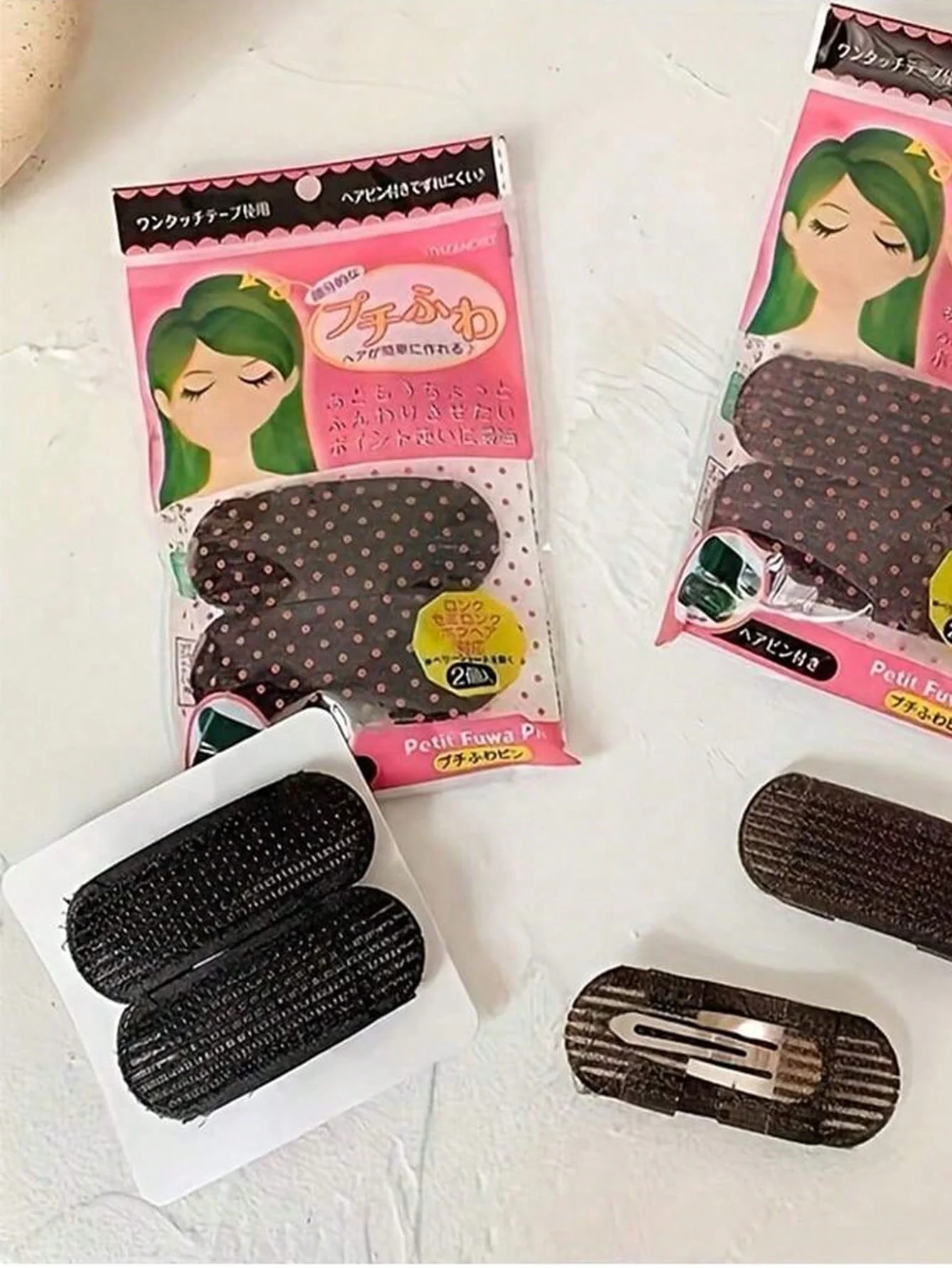 2pcs Fluffy Invisible Hair Clip for Volume Front Hairline Puff Cushion Perfect for Bun Styling Adding Women’s Hair Styling