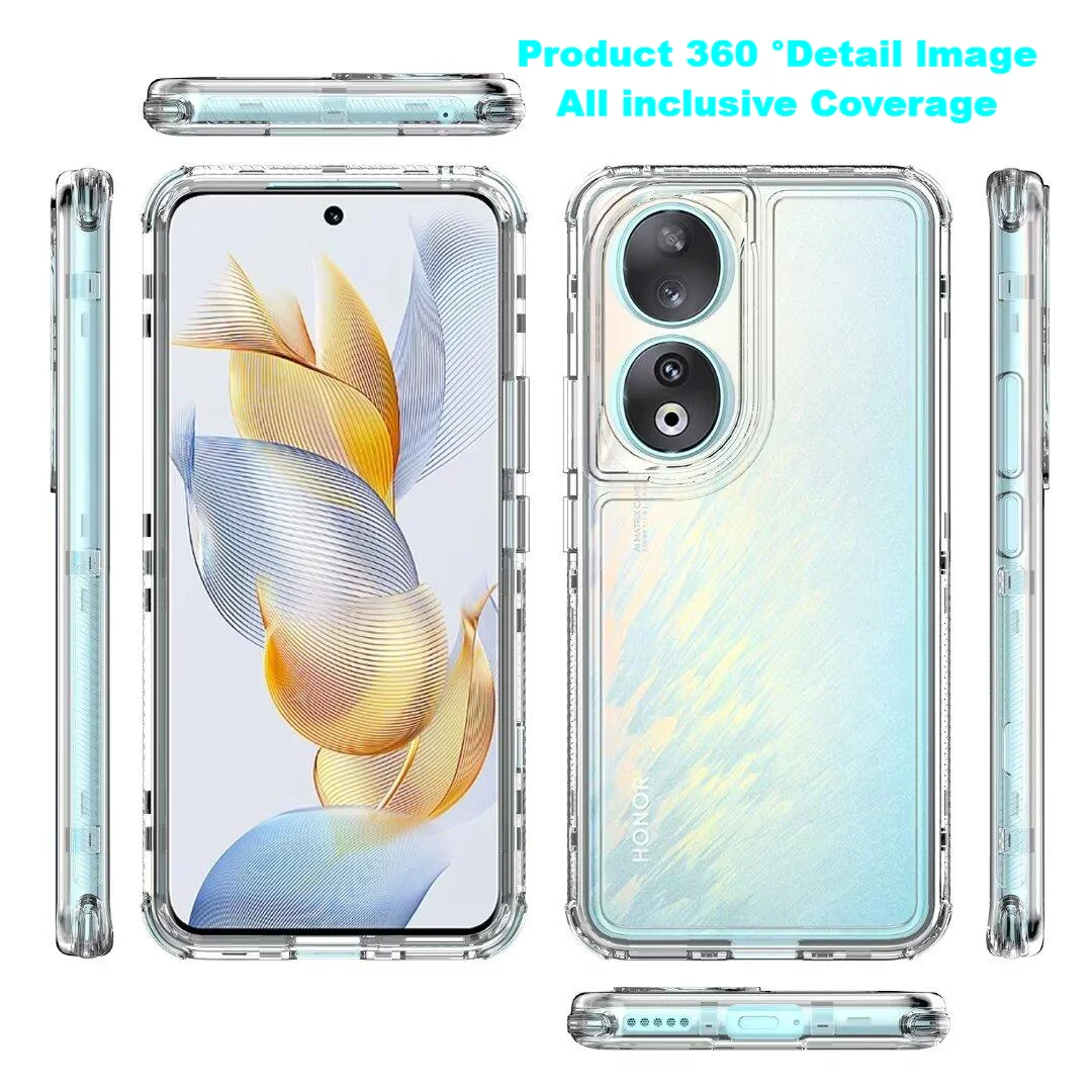 360° Clear Full Body Shockproof Phone Case For Honor Magic 6 5 Lite PC+Acrylic Anti-scratch Cases for Honor 90 Lite Winter Cover view 2