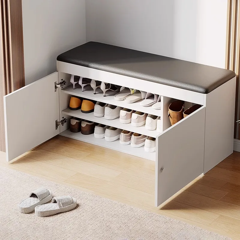 

changing stool entering the home entrance corridor cabinet wearing stool integrated rack simple long strip