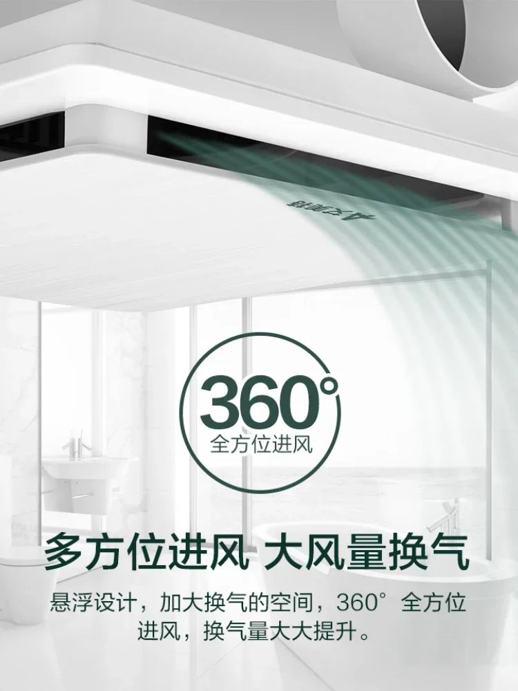 8/10/12 Inch Emmett Exhaust Fan Powerful Mute Bathroom Ceiling Ceiling Ventilation Fan Kitchen Fume Exhaust Fan Bathroom 220v