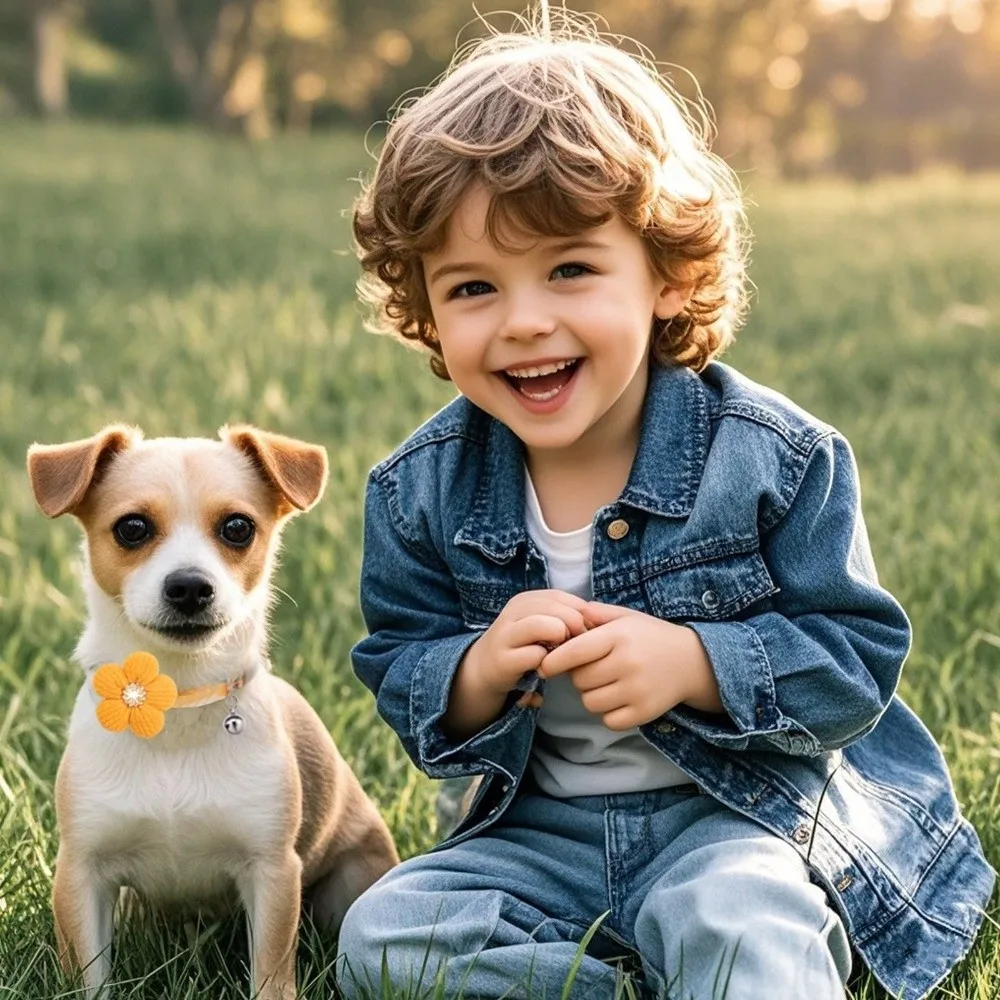 

Регулируемый 3D цветочный ошейник для собак, нейлоновый ошейник со стразами для щенков с колокольчиком, быстросъемный ошейник с цветочным принтом для прогулок на открытом воздухе