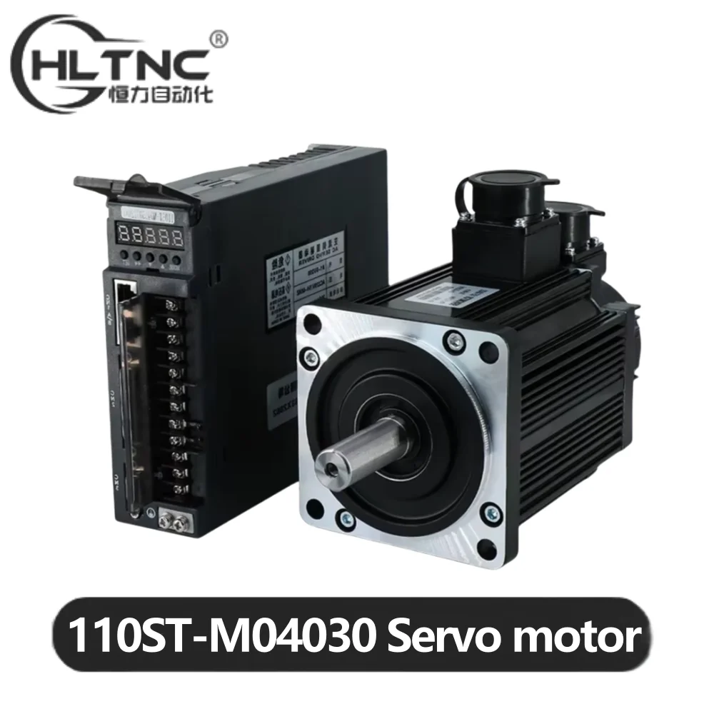 

HLTNC 110ST-M04030 Серводвигатель переменного тока 220 В 380 В 1,2 кВт 3000 об/мин 4 нм 1200 Вт Однофазный привод с постоянным магнитом Соответствующий драйвер A-SVD 30A