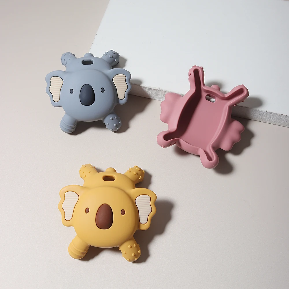 2026 New Koala Silicone Teether Toy Food Grade Cartoon Baby Teething Toy Cute Animal Rattle Baby Gift view 4