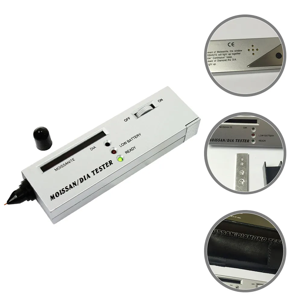 

1Set Professional Diamond Tester Metal Body Diamond Tester Pen High Accuracy Gemstone Reliable Non-Destructive Testing