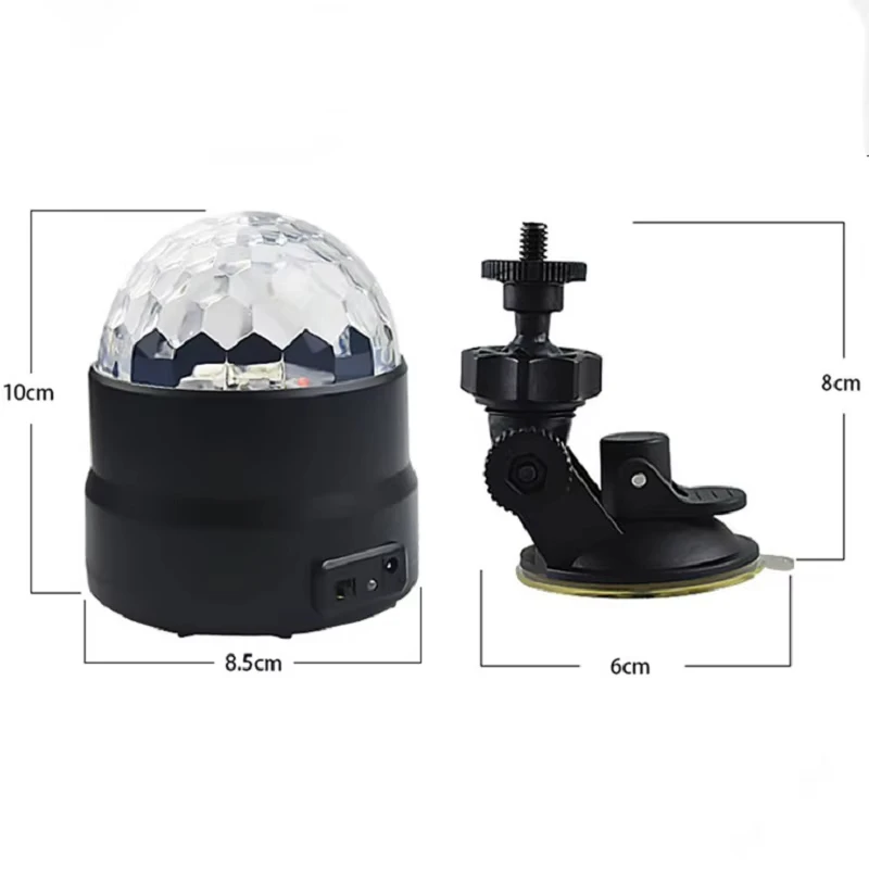 LED المرحلة ديسكو ضوء الدورية DJ الكرة ستروب الملونة ماجيك الرقص سيارة المحيطة RGB هدية الكريسماس نادي الحفلات سيارة عرض الليزر مصباح #6